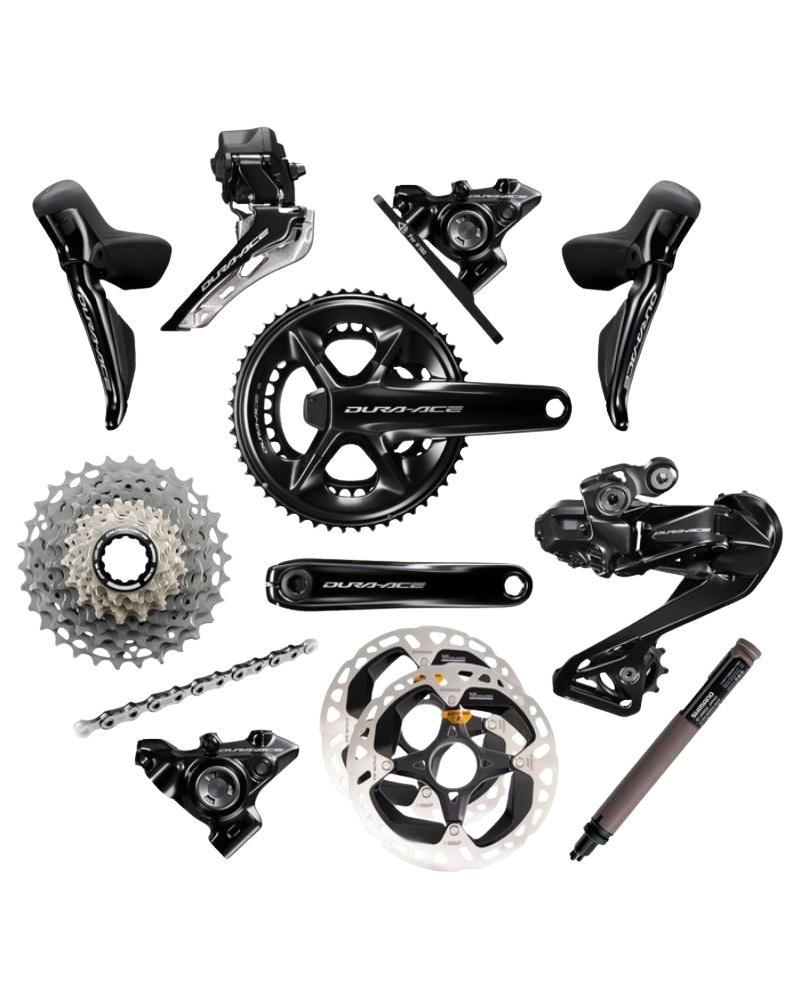 Shimano Dura-Ace R9200 Di2 12 Speed Disc Groupset - Power Meter - 170 - 52/36t - 11-30t-The Cycling Fix