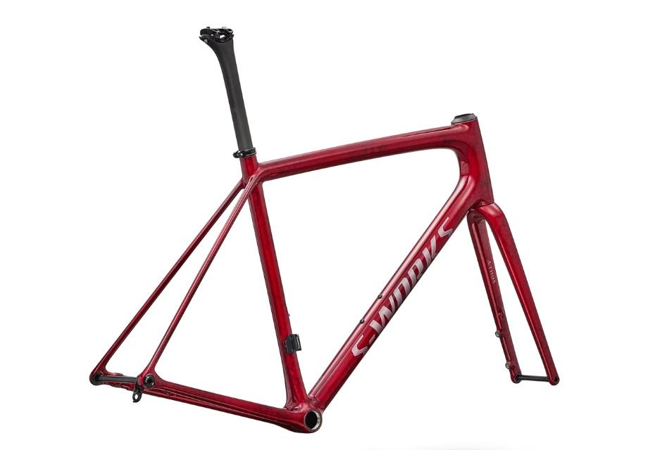 S-Works Aethos 2 Frameset - Sandstone Metallic Base and Red Tint-The Cycling Fix