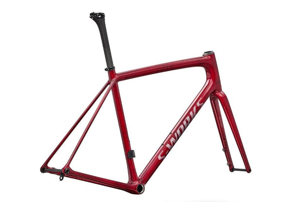 S-Works Aethos 2 Frameset - Sandstone Metallic Base and Red Tint-The Cycling Fix