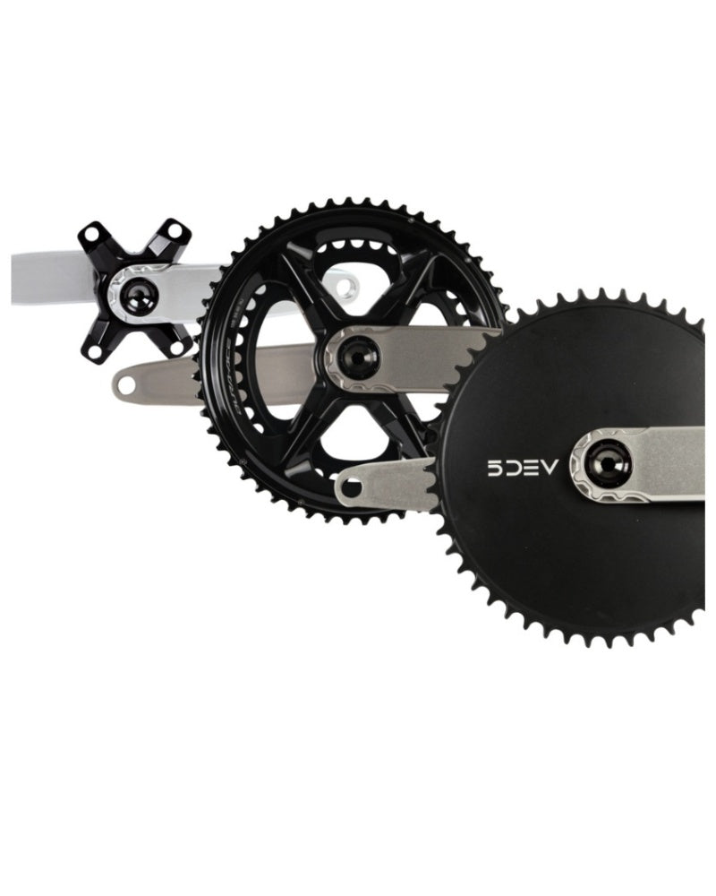 5DEV Titanium Road Crankset with Dura-Ace Spider-The Cycling Fix