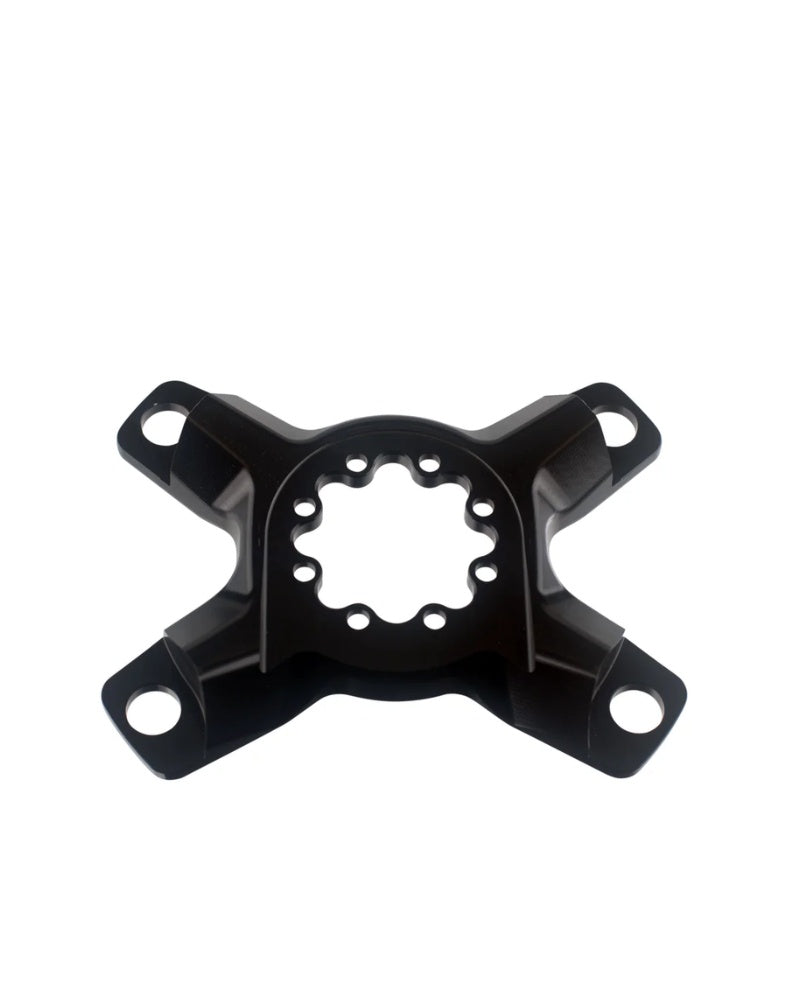 Black metal bracket on a white background