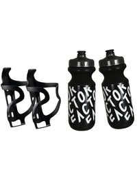 Factor Water Bottles & Black Inc Aero Cages Set-The Cycling Fix