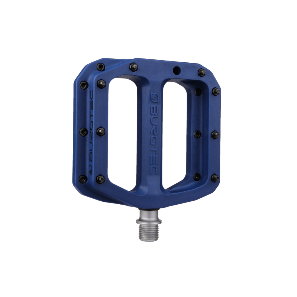 Burgtec MK4 Composite Flat Pedals - Deep Blue-The Cycling Fix