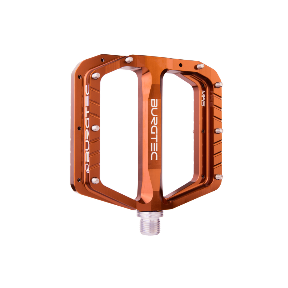 Burgtec Penthouse MK5 Steel Flat Pedals - Kash Bronze-The Cycling Fix