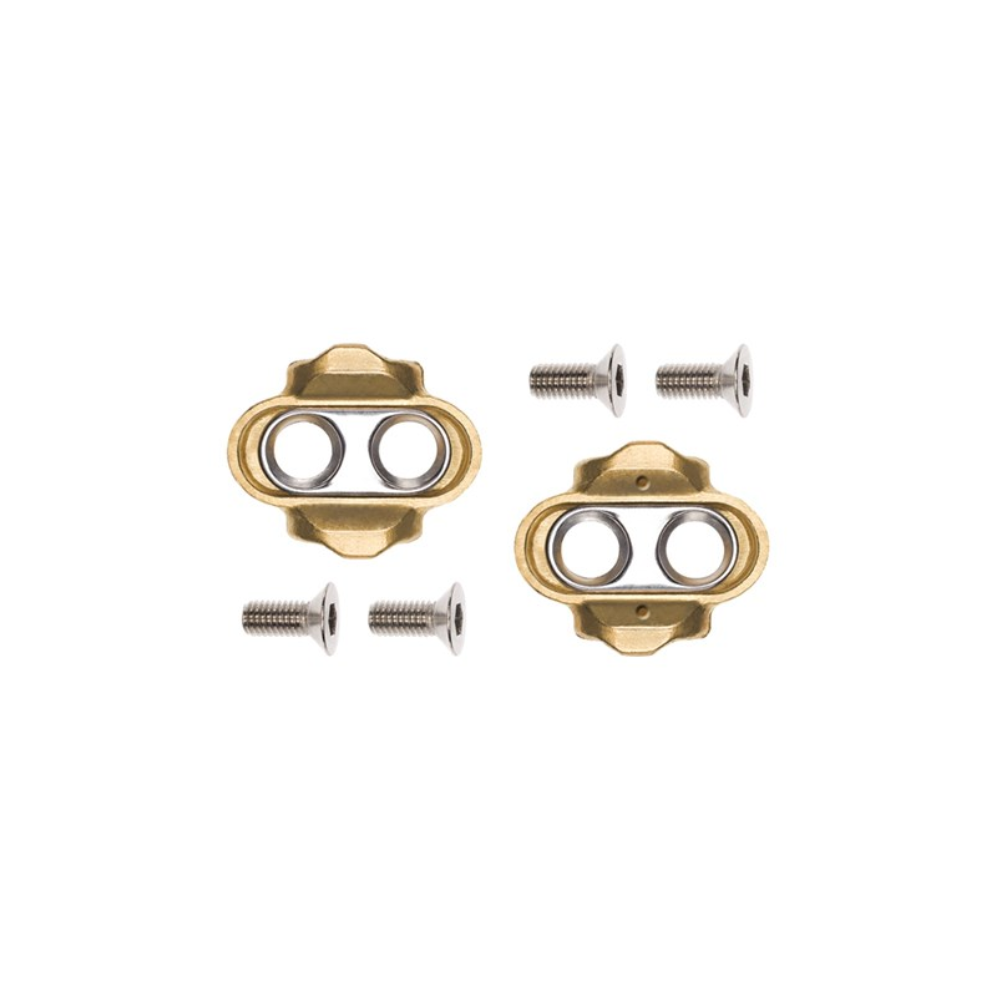 Crankbrothers Standard Release Cleat Kit - 15 Deg Release - 6 Deg Float - Gold-The Cycling Fix