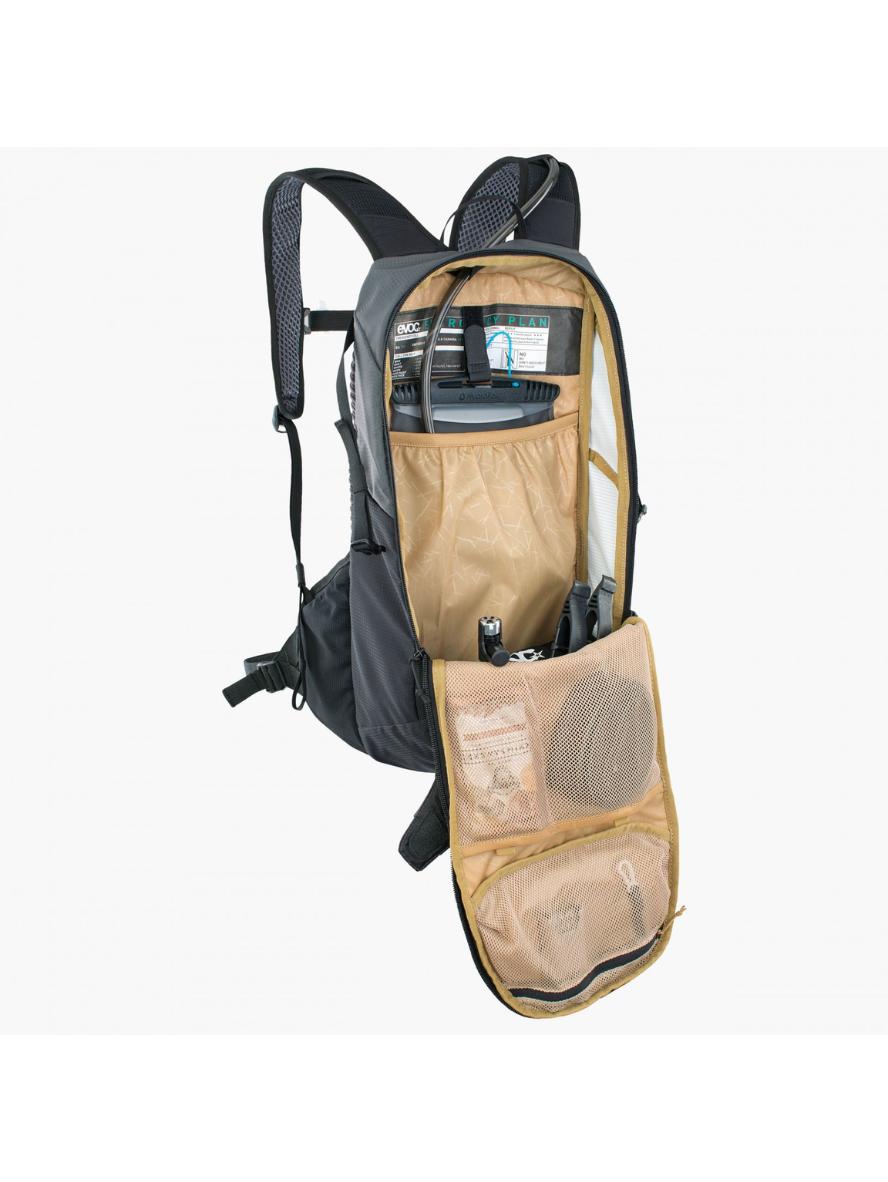 EVOC Ride 12L + 2LT Bladder - Carbon Grey-The Cycling Fix
