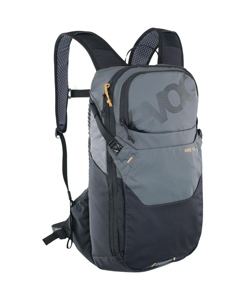 EVOC Ride 12L + 2LT Bladder - Carbon Grey-The Cycling Fix