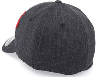 FOX Clouded Flexfit 2.0 Hat - Black/Red-The Cycling Fix
