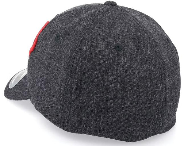 FOX Clouded Flexfit 2.0 Hat - Black/Red-The Cycling Fix