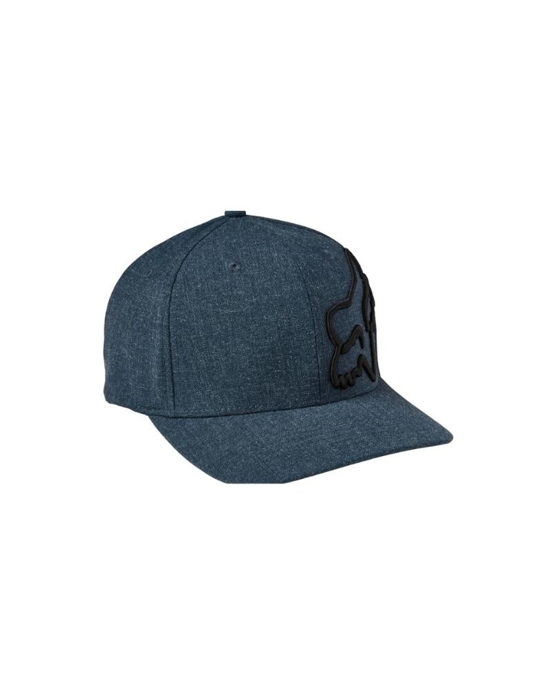 FOX Clouded Flexfit 2.0 Hat - Blue/Black-The Cycling Fix