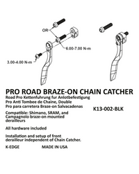 K-Edge Braze-On Road PRO Chain Catcher - BLK-The Cycling Fix