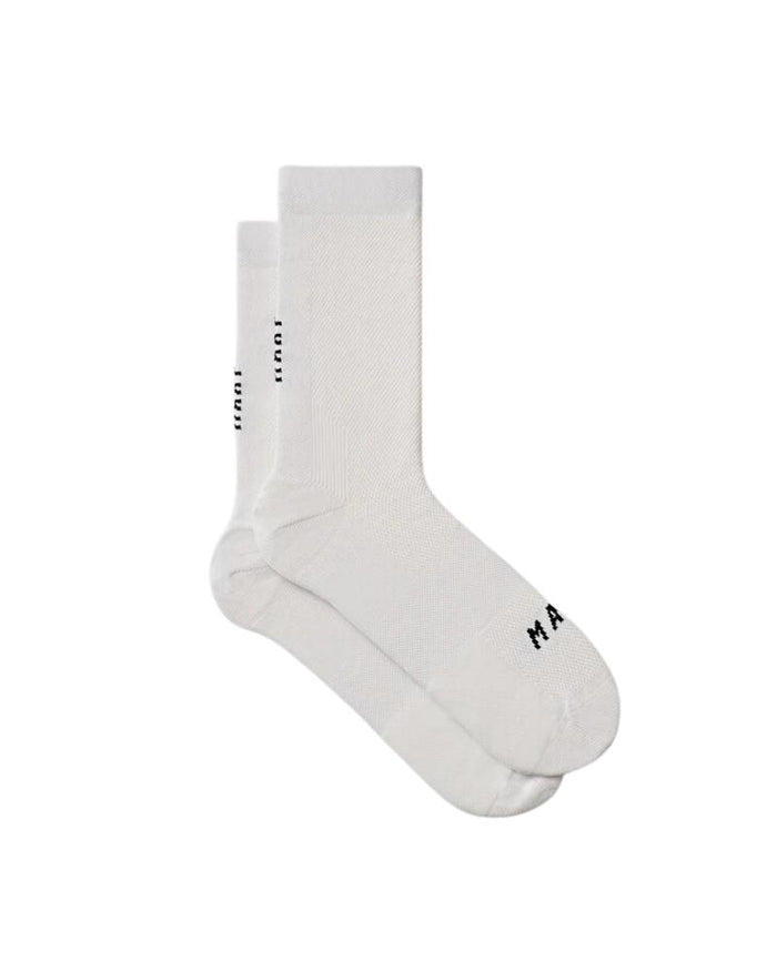 MAAP Division Mono Sock - White-The Cycling Fix