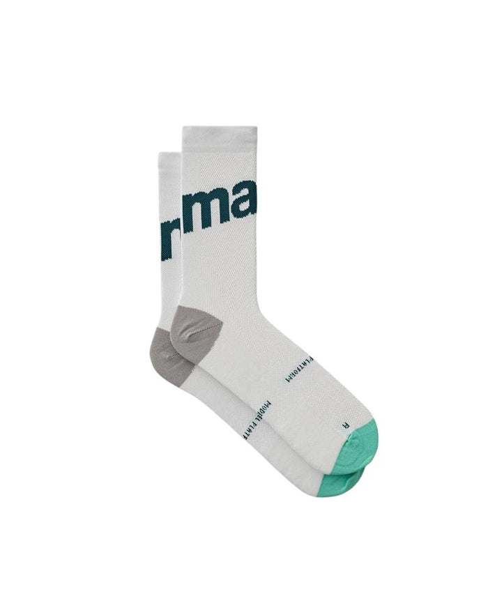 MAAP Training Sock - White / Green-The Cycling Fix