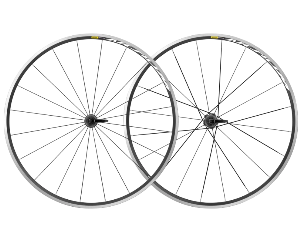 MAVIC Aksium Black Rim-Brake Wheelset-The Cycling Fix