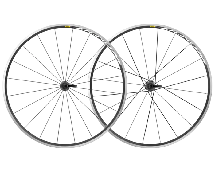 MAVIC Aksium Black Rim-Brake Wheelset-The Cycling Fix