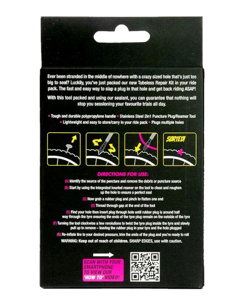 Muc-Off Tubeless Puncture Plug Repair Kit-The Cycling Fix
