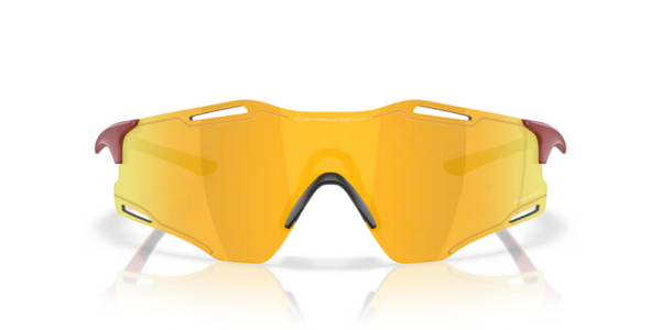 Oakley Cybr Zero - Matte Iron Red - Prizm 24k-The Cycling Fix