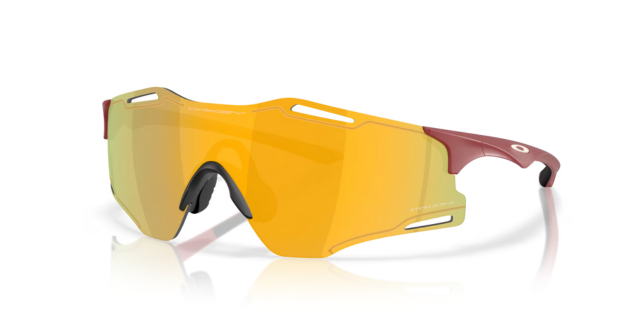 Oakley Cybr Zero - Matte Iron Red - Prizm 24k-The Cycling Fix
