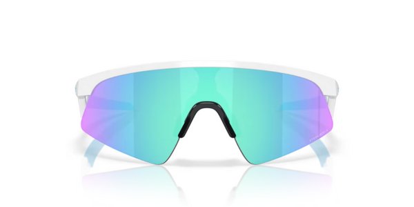 Oakley Resistor Sweep (Youth Fit) - Polished White - Prizm Sapphire-The Cycling Fix