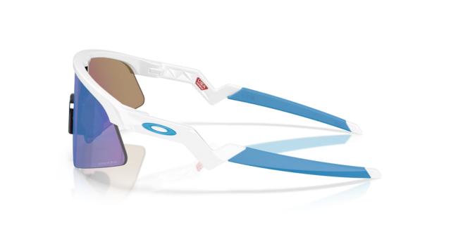 Oakley Resistor Sweep (Youth Fit) - Polished White - Prizm Sapphire-The Cycling Fix