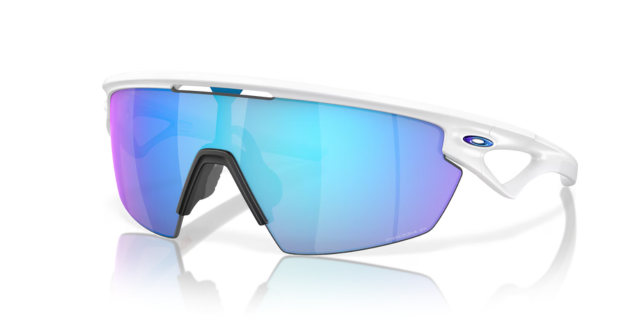 Oakley Sphaera - Matte White - Prizm Sapphire Polarized-The Cycling Fix