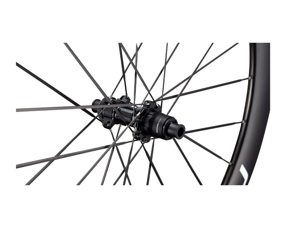 Roval Rapide CLX III Tubeless Wheelset - Gloss Carbon / Gloss White-The Cycling Fix