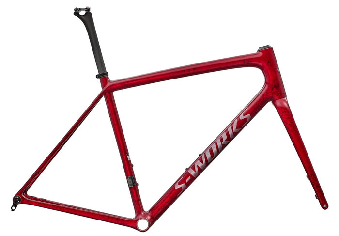 S-Works Aethos 2 Frameset - Sandstone Metallic Base and Red Tint-The Cycling Fix