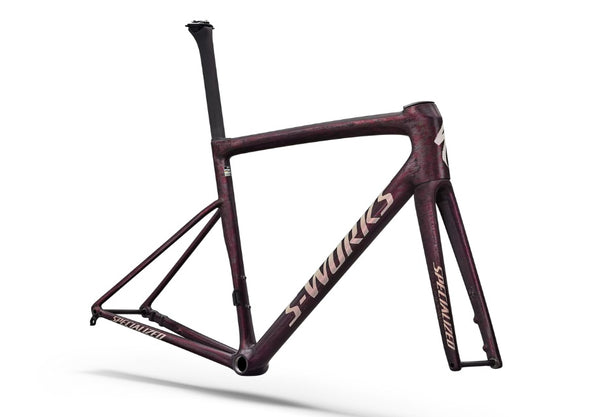 2026 Specialized Tarmac SL8 Frameset - Gloss Carbon and Bordeaux Metallic-The Cycling Fix
