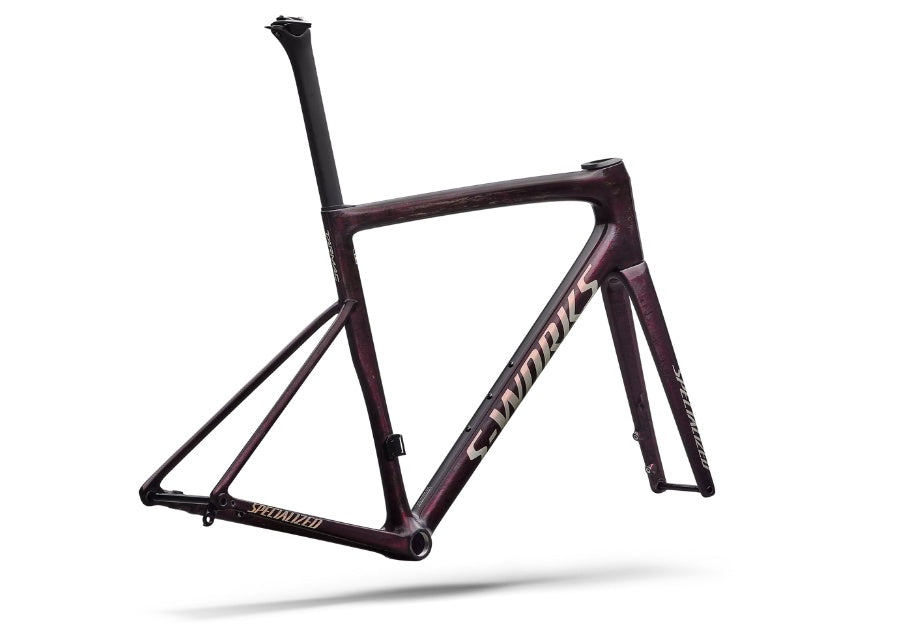 2026 Specialized Tarmac SL8 Frameset - Gloss Carbon and Bordeaux Metallic-The Cycling Fix
