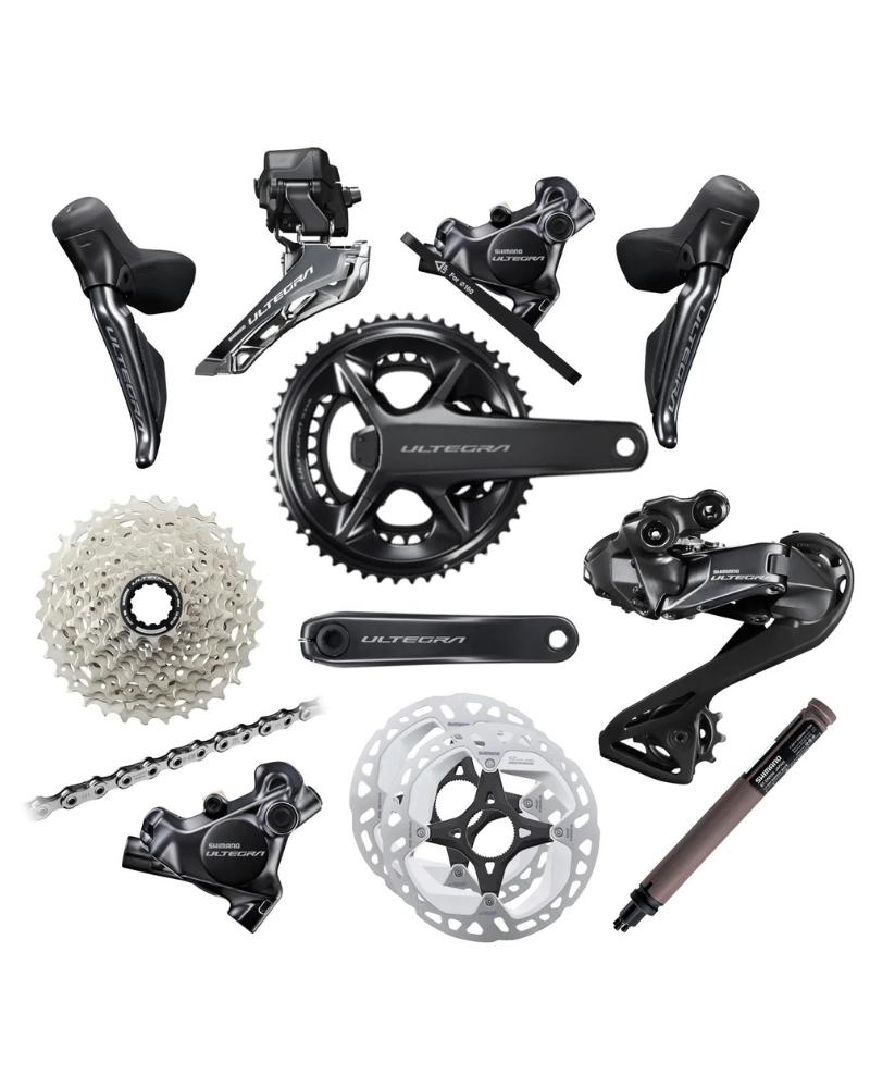 Shimano Ultegra R8100 Di2 12 Speed Disc Groupset - Power Meter - 52-36T-The Cycling Fix