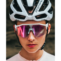 Koo Alibi - White Matt - Fuchsia Photochromic-The Cycling Fix