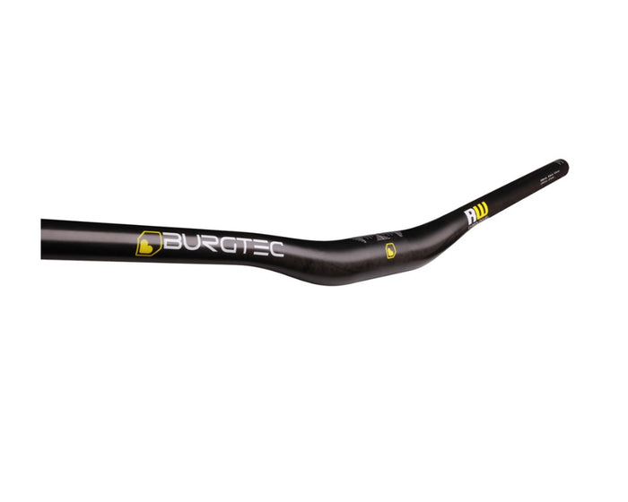 Burgtec Ride Wide UD Carbon Enduro Bar - Dia 31.8mm - 800mm x 30mm Rise - Black-The Cycling Fix