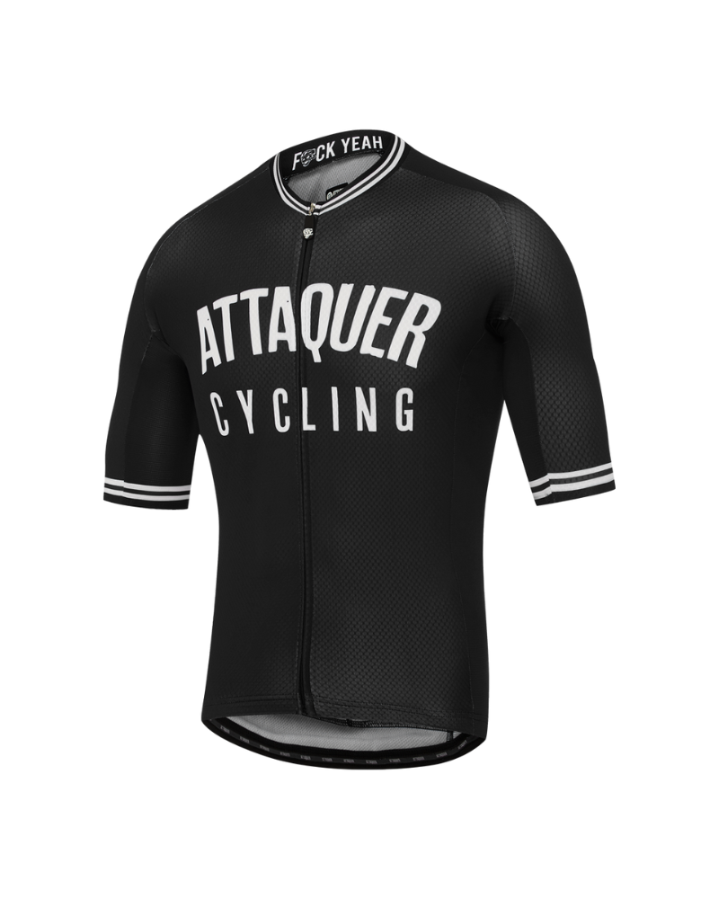 Attaquer All Day Club Jersey - Black-The Cycling Fix