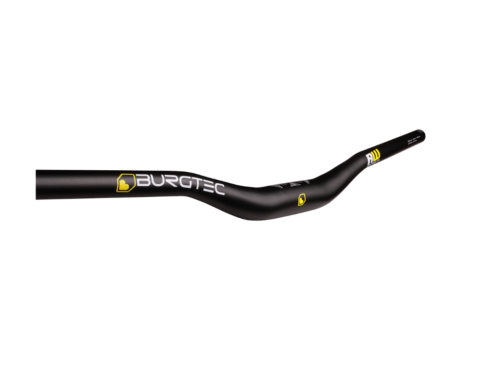 Burgtec Ride Wide Alloy Bar - Dia 35mm - 800mm x 30mm Rise - Black-The Cycling Fix