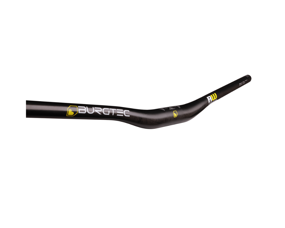 Burgtec Ride Wide UD Carbon Enduro Bar - Dia 35mm - 800mm x 30mm Rise - Black-The Cycling Fix
