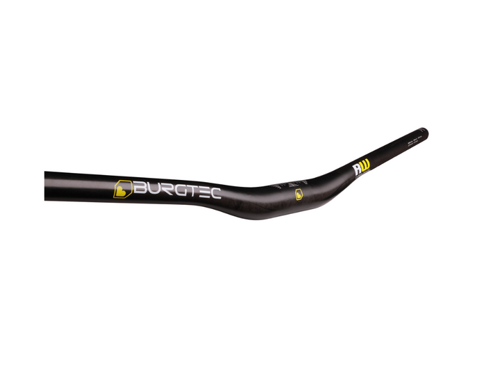 Burgtec Ride Wide UD Carbon Enduro Bar - Dia 35mm - 800mm x 30mm Rise - Black-The Cycling Fix
