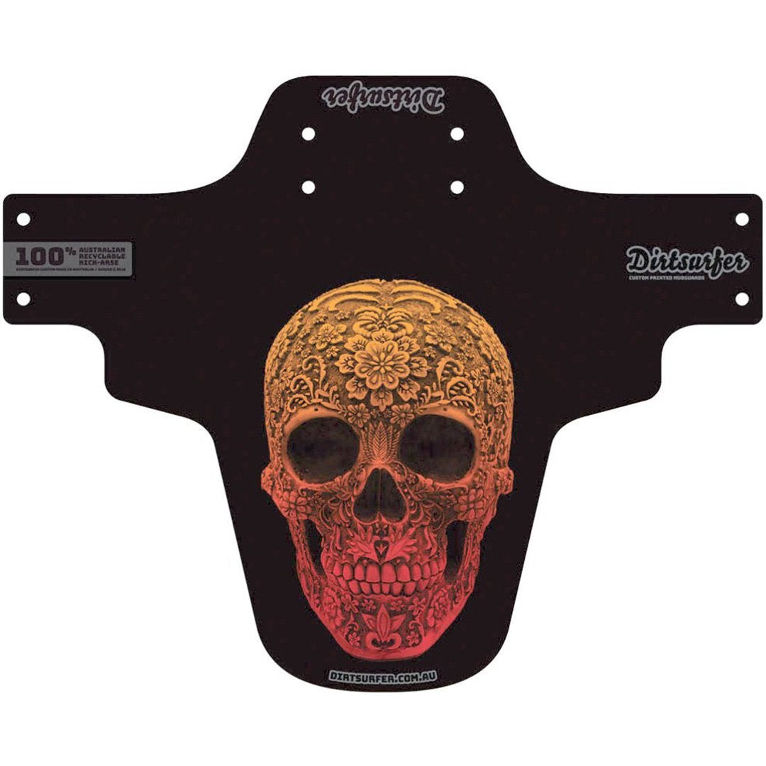Dirtsurfer MTB Mudguard Carved Skull-The Cycling Fix