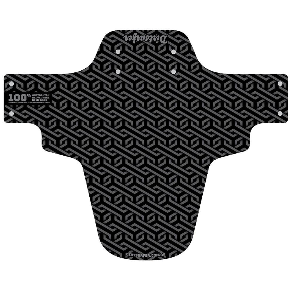 Dirtsurfer MTB Mudguard Gloweave - Black-The Cycling Fix