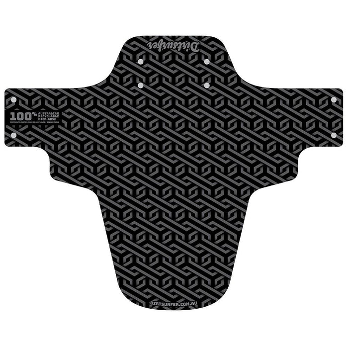 Dirtsurfer MTB Mudguard Gloweave - Black-The Cycling Fix