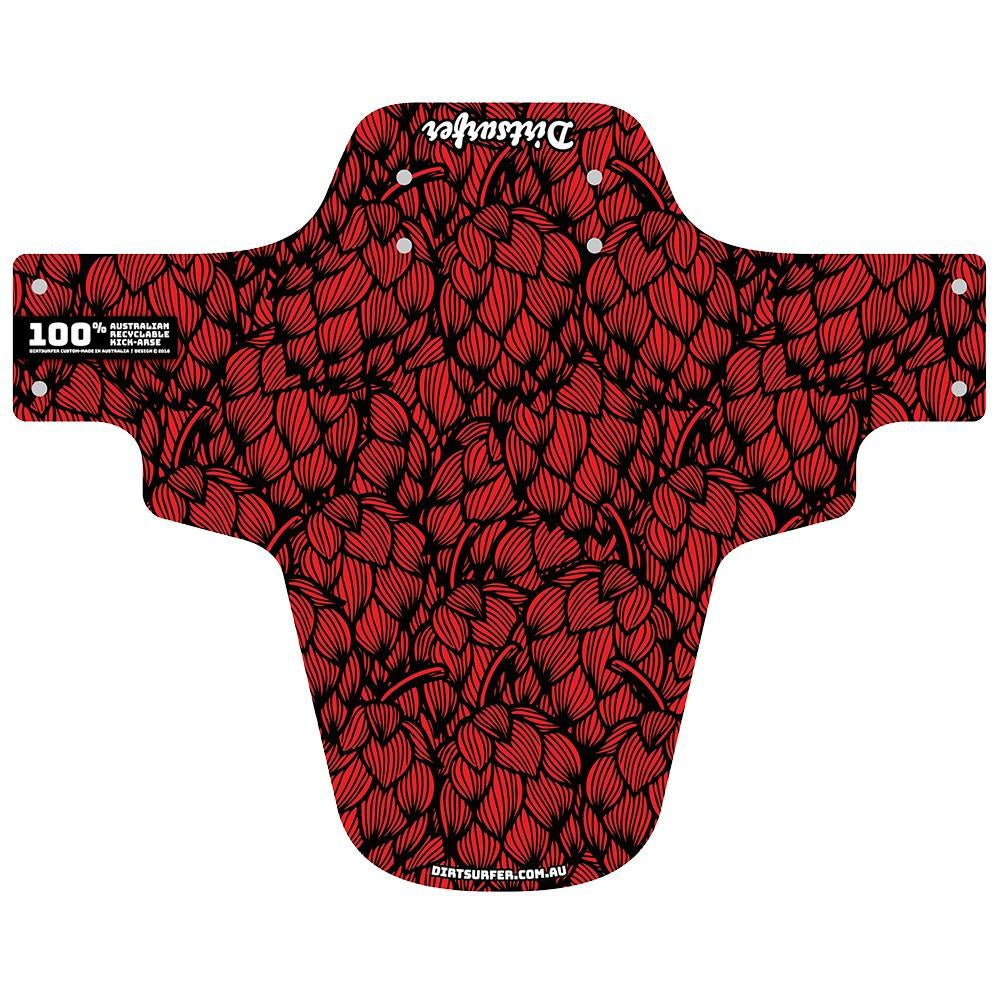 Dirtsurfer MTB Mudguard - Hops Red-The Cycling Fix