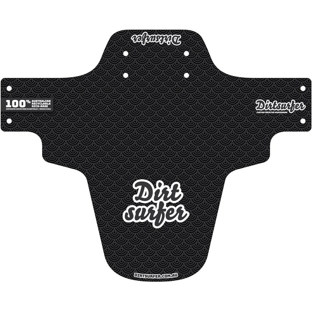 Dirtsurfer MTB Mudguard - Japan Wave Black-The Cycling Fix