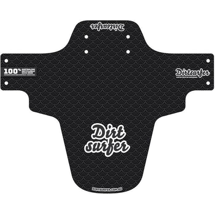 Dirtsurfer MTB Mudguard - Japan Wave Black-The Cycling Fix