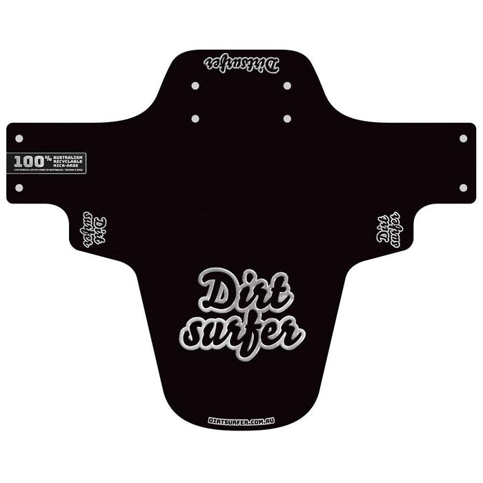 Dirtsurfer MTB Mudguard Logo Chrome-The Cycling Fix