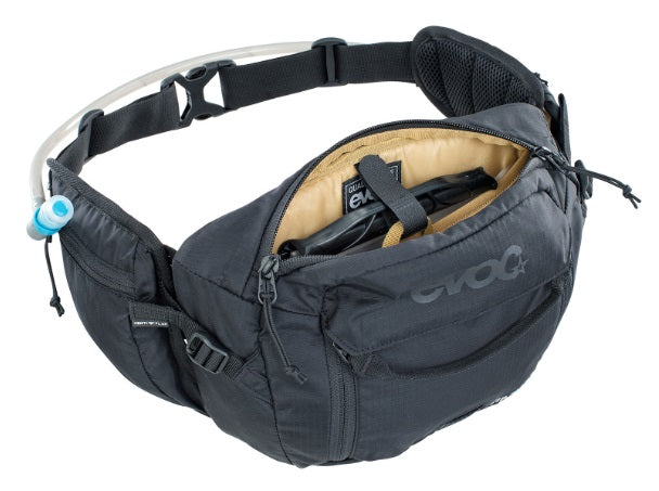 EVOC Hip Pack 3L + 1.5L Bladder - Black-The Cycling Fix