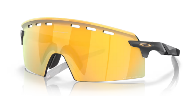Oakley Encoder Strike Vented - Matte Carbon - Prizm 24K Lens-The Cycling Fix