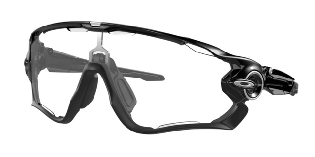 Oakley Jawbreaker - Polished Black - Iridium Photochromic Lenses-The Cycling Fix