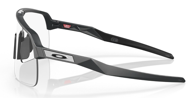 Oakley Sutro Lite - Matte Carbon - Clear Photochromic Lens-The Cycling Fix