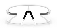 Oakley Sutro Lite - Matte White - Clear Photochromic Lens-The Cycling Fix