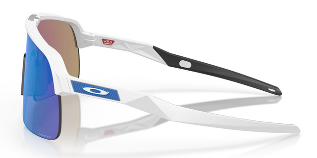 Oakley Sutro Lite - Matte white - Prizm Sapphire Lens-The Cycling Fix