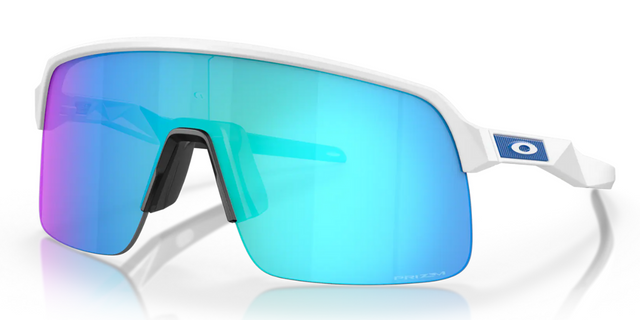 Oakley Sutro Lite - Matte white - Prizm Sapphire Lens-The Cycling Fix